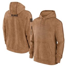 new Brown 2023 Salute To Service Pullover Hoodie Football sweatershirt
