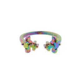 Designer High version Westwoods opens HORTENSE TWIN double cross line ring Nail