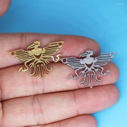 Pendant Necklaces 3pcs/lot Eagle Charm For Jewellery Making Fit Stainless Steel Bracelet Necklace DIY Crafts Supplier