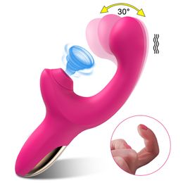 Female Clit Sucker Dildo Vibrator Vacuum Clit Stimulator G-spot Massage Sucking Flapping