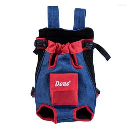 Dog Carrier Pet Bag Portable Travel Backpack Out Cat Mesh Chest Four-legged Bags For Women Mini