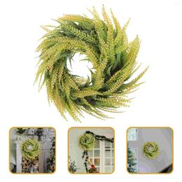 Decorative Flowers Flower Garland Door Wall Pendant Christmas Wreath Ornaments Trim Soft Pvc Hanging Decor Front Decoration