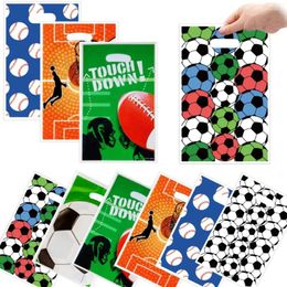 Gift Wrap Sports Theme Bag Football Soccer Basketball Party Candy Baby Shower Kids Birthday Favor Supplies