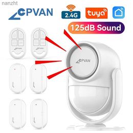 Alarm systems CPVAN Wireless WIFI 2.4G Smart Home Alarm System Home Burglar Security Protection Alarm 125dB Supports Tuya Smart Life Control WX