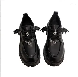 Casual Shoes Chain Platform Fashion Flats Woman Spring College Style Patent Leather Pumps Women Black School Uniform