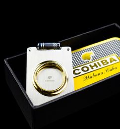 Cohiba Stainless steel singleedged cigar cutter scissors cigar scissors portable cigarette accessories cigarette tool2932125
