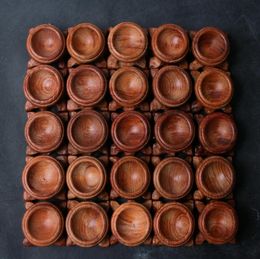 Whole 25pcs 30mm Random Wood Display Stand Base For Crystal Ball Sphere pedestal holding3420003