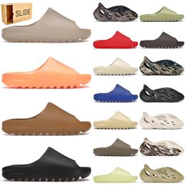 platform low men women foam runners slides slippers pure enflame orange onyx cream clay sand with box sandals mens dhgate loafers room beach free shipping shoes