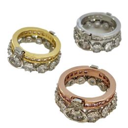 Brand Westwoods Double Layer Ring is Full of Diamond Crown Saturn Can be Split and Stacked Couple Live Many Lives Nail