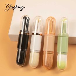 New four in one makeup brush telescopic multi-function portable powder brush eye shadow beauty tool