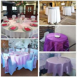 Table Cloth 2024 30 Colour For El Birthday Wedding Banquet Restaurant Festival Party Cover Polyeater