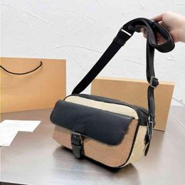 10A Fashion Flip Male Casual Print Brown Handbag Bags Purses Men Leather Designer Luxury Shoulder Crossbody Cover 22309 Qvthb