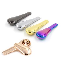 New Creative Spoon Smoking Pipe Portable Metal Herb Accessories With Magnets Gift Box Packing Hidden Hookah Tobacco Pipe c0721440026