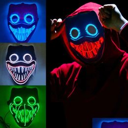Other Event Party Supplies Led Halloween Neon Purge Mask Masque Masquerade Light Luminous In The Dark Funny Masks Cosplay Costume Rade Otz6A