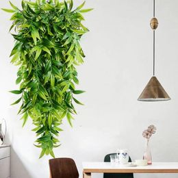 Decorative Flowers 2Pcs Fake Hanging Plants UV Resistant Realistic Artificial Green Low Maintenance Outdoor Greenery