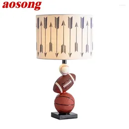 Table Lamps AOSONG Creative Cartoon Desk Lamp Contemporary Resin LED Light For Home Children Bed Room Decoration