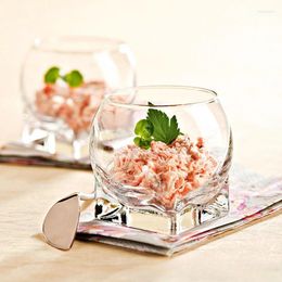 Wine Glasses Creative Lead-free Glass Pudding Cups For El Desserts And Home Ice Cream