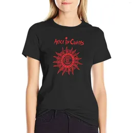 Women's Polos The Sun In Red T-shirt Summer Top Oversized Edition T Shirts For Women