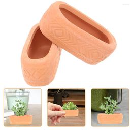 Vases Ceramic Planter Pot Miniature Flower Garden Drainage Holes Gardening Ceramics