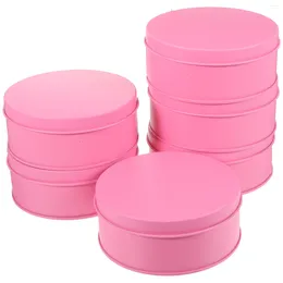 Storage Bottles 6 Pcs Sugar Case Cookies Candy Containers Biscuit Jar Tins Tinplate Holder Crackers