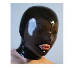 100 Natural latex head hood rubber cosplay fetish Mask0125347872