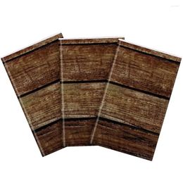 Table Cloth 3 Pcs Tablecloth Tablecloths Decorations Picnic Wood Grain Decorative Kitchen Runner Baby Party