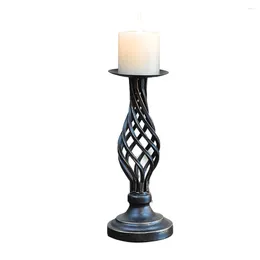 Candle Holders Romantic Vases European Style Party Dinner Antiquated Pillar Vintage Holder Home Decor Metal Crafts Wedding Centrepieces