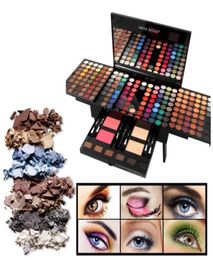 Miss Rose Eye shadow Palette 180 Colors Matte Shimmer Palette Powder Blush Eyebrow Contouring Beauty Kit Piano Shape Box8316165