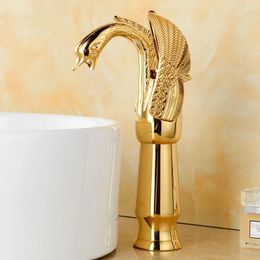 Bathroom Sink Faucets Antique Brushed Mixer Copper And Cold Single Hole Water Tap Rose Gold Basin Faucet Accessories