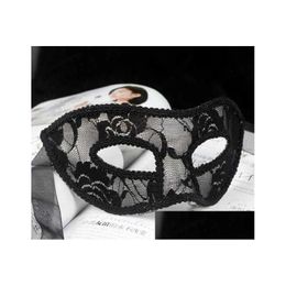 Party Masks Black Red White Women Y Lace Eye Mask For Masquerade Halloween Venetian New Q0806 Drop Delivery Home Garden Festive Suppli Otrsg