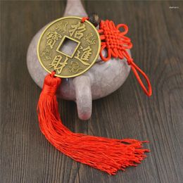 Decorative Figurines 1pcs Chinese Knot Ancient Coin Tassel Pendant Car Hanging Decoration Home Ornaments Accessories Women Men Gift