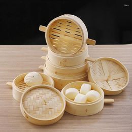 Double Boilers Deep And High Steamer Steamed Bun Bamboo Commercial Household
