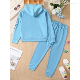 Clothing Sets Toddler Girls Clothes Butterfly Print Long Sleeve Hoodie Sweatshirt Pants Set Baby Cute Fall