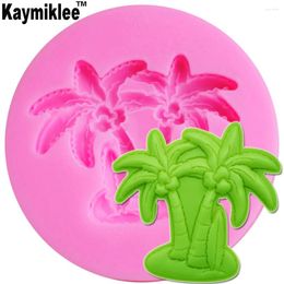 Baking Moulds Kaymiklee M525 Coconut Trees Silicone Mould Cake Tools Kitchen Accessories Decorations Fondant DIY 6.7 1cm