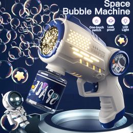 Children Bubble Gun Toy Astronaut Fully Automatic Bubble Machine Bubbles Gun Outdoor Game Fantasy Toy for Boys Girls Gifts 240513