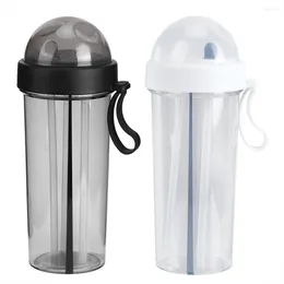 Mugs Food Grade Materials Straw Water Bottle Cup For Office School Camping Home