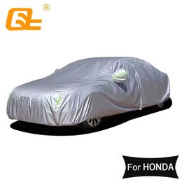 190T Universal Car Covers Outdoor sun Dustproof rainproof Snow protection for Honda odyssey accord Civic Crider T240509