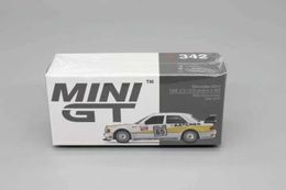Diecast Model Cars Mini GT 1/64 alloy car model Mini GT racing car 1990 German DTM Schumacher 190E EVO 65 collection ornaments gift 342# T240513