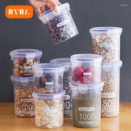 Storage Bottles 600-1500ml Sets Stackable Kitchen Sealed Jar Plastic Food Box Multigrain Tank Bottle Dried Fruit Tea Containers