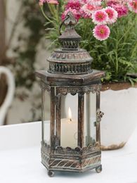 Candle Holders Wedding Old Decor Holder Designer Vintage Pillar Glass Nordic Halloween Centro De Mesa Home Accessories ZP50ZT
