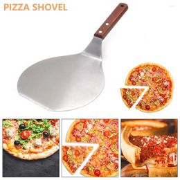 Baking Tools Stainless Steel Pizza Peel Aluminium Perforated Shovel With Wood Handle For Homemade And Bread Or Cheese