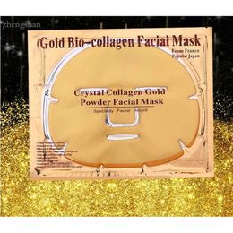 Gold Powder Bio Collagen Albumen Crystal facial Mask Girl Woman Skin Care Gel face mask masks Facial Peels Free DHL b0c0