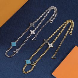 Nuova lettera di design collane a pendente a catena lunga collana collana in acciaio in acciaio in acciaio da donna collana regalo gioiello