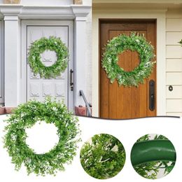 Decorative Flowers Home Decor Wreath Plant Green Garland Artificial Simulation Office Wisteria