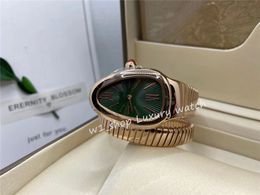 w1 shop - women s 32 watch with box watches quartz movement wound snake shaped Small bracelet accessories adorn bracelets quality sapphire glass Coiled snake watches