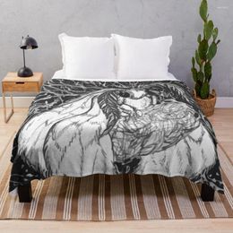 Blankets Silk Moth The Dream Weaver Throw Blanket Sofa Big Thick Furry Couple Thermal