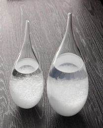 Storm Glass Weather Glass Weather Forecast Bottle 205115cm Desktop Drops Crystal Tempo Water Drop Globes Creative Storm Glass5240736