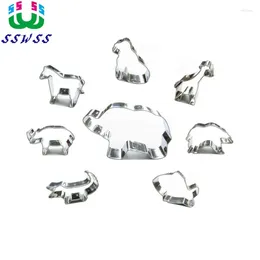 Baking Moulds 8 Wild Animals Shapes Sugarcraft Cake Decorating Fondant Cutters Tools Cookie Biscuit Moulds Direct Selling