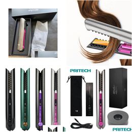 Hair Straighteners High Quality Straightener Plasma Straightening Beauty Portable Clip On Curling Iron Drop Delivery Products Care Sty Othpz