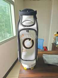 Golf Clubs Cart Bags White black circle T New Golf Bag Unisex Pull Bag Fashion Tug Bag Golf Club Bag Contact us to view pictures with LOGO